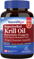 Antarctic Krill Oil 1000 mg Softgels, Krill Oil Omega-3s, EPA, DHA, Astaxanthin & Phospholipids, Brain, Heart Health, 60 Softgels, Non-GMO, No Glu...