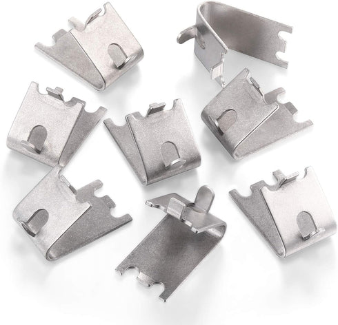 920158 Refrigerator Shelf Clips Freezer Shelf Clip Cooler Shelf Support Commercial Shelf Clip for Fridge(8 Pieces)
