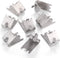 920158 Refrigerator Shelf Clips Freezer Shelf Clip Cooler Shelf Support Commercial Shelf Clip for Fridge(8 Pieces)