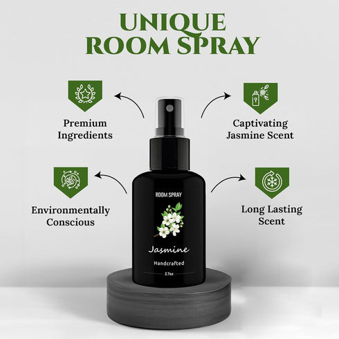 605Products - Jasmine Air Freshener Spray - Room Spray for Home, Bathroom, and Bedroom - Long Lasting Odor Eliminator with Essential Oils and Natu...