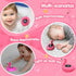 Rechargeable Baby Bath Thermometer Newborn with Light, BPA-Free Flamingo Bath Thermometer Baby Safety, IP68 Waterproof Bathtub Thermometer Floatin...