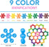 NEOACT 200PCS Building Blocks Kids Educational Building Toys Interlocking Plastic Connect Block Manipulatives for Preschool Kids Aged 3+, Creativi...