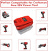 V20 Adapter Use for Craftsman 20V Cordless Tools,for Dewalt 20V 60V and for Milwaukee 18V M18 Li-on Battery Convert to Craftsman V20 Battery,Power...