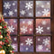 LUDILO 135Pcs Christmas Window Clings Snowflakes Window Decals Static Window Stickers for Christmas Decorations Windows Décor Ornaments Xmas Party...