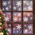 LUDILO 135Pcs Christmas Window Clings Snowflakes Window Decals Static Window Stickers for Christmas Decorations Windows Décor Ornaments Xmas Party...