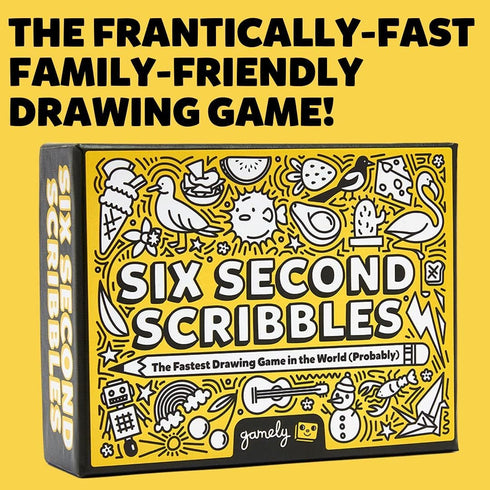 Six Second Scribbles: The frantically Fast and fantastically Fun Drawing Game | A Family Friendly Party Game for Children, Teens and Adults (Six S...