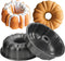 OAMCEG 9.5 Inches Bundt Cake Pan Nonstick- 2 Pack Bundt Pan for baking, 12 Cups Buntz Pound Cake Pan Heavy Duty Carbon Steel,Cake Mold for Buntele...