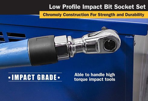Titan 16138 9-Piece Low Profile Impact Triple Square Bit Socket Set...