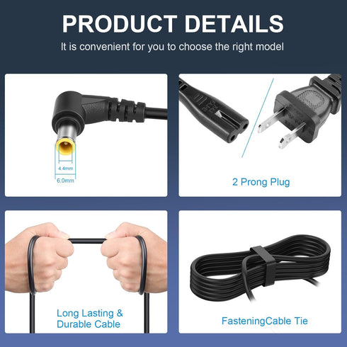 14V 3A Power Adapter Charger for Samsung Monitor S22A300B s22c300h, SyncMaster 15" 17" 18" 19" 20" 22" 23" 24" 27" Screen TV Power Cord...