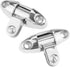 Bimini Top Deck Swivel Hinge, 316 Stainless Steel Side Mount Swivel Hinge Marine Hardware Accessories Fit for Fishing Boat Yacht (Pack of 2)...