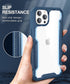 ANSHOW for iPhone 12/12 Pro Case, 360 Full Body Rugged Case with Built-in Screen Protector, Hard PC Clear Back with Soft Silicone Bumper, Wireless...