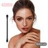 30 PCS Professional Disposable Dual Side Sponge Eyeshadow Brush, Double Head Eye shadow Brushes Makeup Applicator Cosmetic Tools(Length: 12 cm, Ro...
