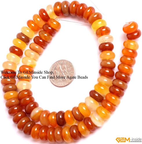 GEM-Inside Natural Spacer 5x10mm Abacus Beads Botswana Agate Gemstone Loose Beads for Jewelry Making Jewelry Beading Supplies for Women...