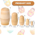 15 Pieces Unpainted Blank Russian Nesting Dolls Plain Unfinished Wooden Nesting Dolls Handmade DIY Nesting Wishing Dolls Traditional Matryoshka fo...