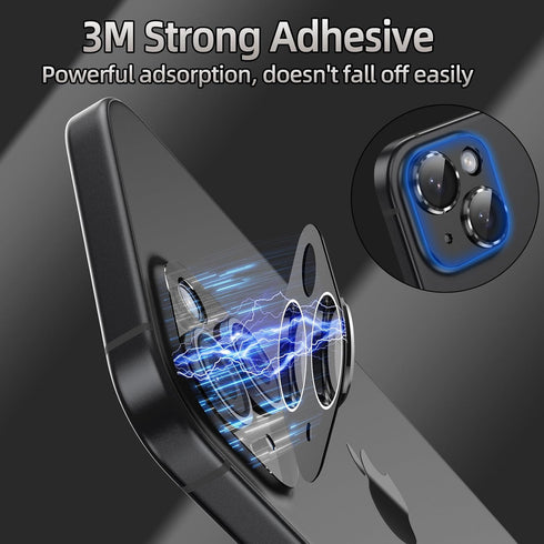 AFARER 2024 Camera Lens Protector iPhone 15/ iPhone 15 Plus, Upgraded 3D Metal Anti-Scratch Camera Cover with 9H Tempered Glass Screen Protector, ...
