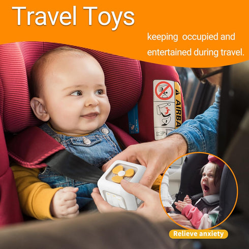 Montessori Busy Cube for Toddlers 1-3,Car Travel Toys Busy Board Activity Cube,Learning Stocking Stuffers Educational Birthday Gifts Sensory Baby ...