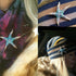 Fashion Color Starfish Inlaid Rhinestones Alloy Brooch Pins Women Girls Accessories...