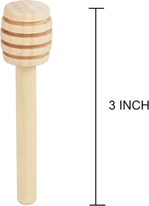 Wooden Honey Mixing Stirrer 3Pcs Mini Honey Dipper Sticks Honey Spoon...