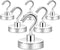 Neosmuk Magnetic Hooks Heavy Duty,Strong Magnet with Hook for Fridge, Super Neodymium Extra Strength Industrial Hooks for Hanging, Magnetic Hanger...
