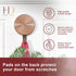 Haute Decor Attract Magnetic Wreath Hanger (Copper) - Set of 2 Magnets - for 2 Metal Doors/Surfaces or 1 Single-Pane Glass Door/Window - Holds up ...