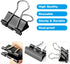 150pcs Binder Clips,0.75in Small Binder Clips Black Clips Office Supplies Black Paper Clips Paper Clamps Mini Clips for Office Home School Bussine...