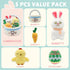 Easter Bunny with Basket, Easter Stuffed Animal,Baby My 1st Easter Basket Plush Playset,Easter Plush Basket Goodie Bags Stuffers Plushies Playset ...