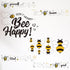 12 Pcs Bee Gnome Wall Decals Honey Bee Window Decor Clings Vinyl Inspirational Quotes Wall Window Sticker for Kitchen Office Fridge Decoration Par...
