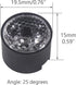 (Pack of 20) Acrylic Lens with Black Holder Bracket, Focusing Led Lens Use for Led Beads, Led Chip, Led Lamp Bulb Focus, 25 Degree ?20mm...