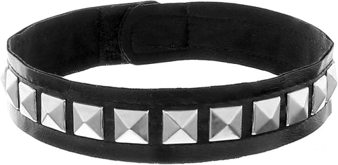 Skeleteen Biker Leather Studded Choker - Gothic Punk Rock N Roll Jewelry Accessories Leather and Metal Collar Costume Necklace...
