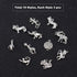 PH PandaHall 10 Style Animals Charms, 30pcs Antique Silver Tibetan Alloy Giraffe Unicorn Cat Charms Pendant Beads Charms for DIY Bracelet Necklace...