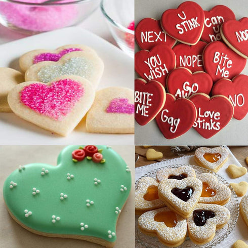 Mickey Love Heart Cookie Cutter, Pack of 5,Set of 2...