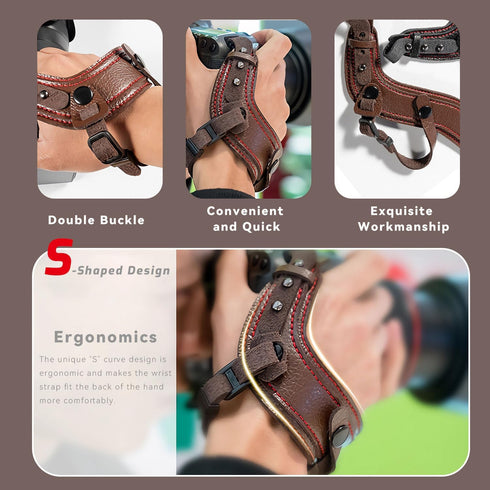 Camera Hand Strap, Secure Padded Camera Holder Wrist Strap for Canon Nikon Sony Fujifilm Olympus DSLR and Mirrorless, Camera wrist strap, Photogra...