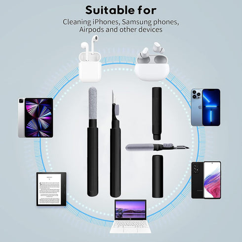 3 in 1 Electronic Cleaner kit - YIUYIUPI Airpods Cleaning kit, Easy to Carry, Earbud Cleaning Kit with Soft Brush, Cleaning Pen for Airpods Pro1 2...