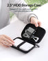 ORICO Hard Drive Case 2.5 inch External Drive Storage Carrying Bag Waterproof Shockproof with Inner Size 5.5x3.5x1.0inch for Organizing HDD and El...