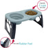 SPORT PET Elevated Travel Folding Bowls,Blue...