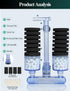 UPETTOOLS Aquarium Biochemical Sponge Filter, Ultra Quite Aquarium Air Pump Double Head Bio Sponge Fish Tank Foam Filter...