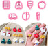 KEOKER School Clay Cutters, Polymer Clay Earrings Cutters for Jewelry Making, Polymer Clay Cutters, 7 Shapes Polymer Clay Earrings Tools (studs cl...