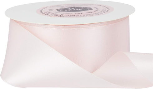 VATIN Double Face Sideshow Rose Satin Ribbon 1-1/2" Continuous 25 Yards,White Polyester Fabric Ribbon use for Bows Bouquet, Gift Wrapping, Floral ...