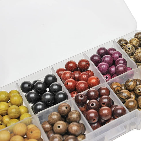 200pcs 8mm Stone Beads Kit Round Loose Gemstone 10 Color Wood Beads for Bracelet Necklace Earrings Jewelry Making...