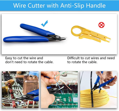 LDK Electric Soldering Iron Kit 60W Adjustable Temperature Welding Tools with 5pcs Different Tips, Desoldering Pump, Solder Wire, 8-in-1 Screwdriv...