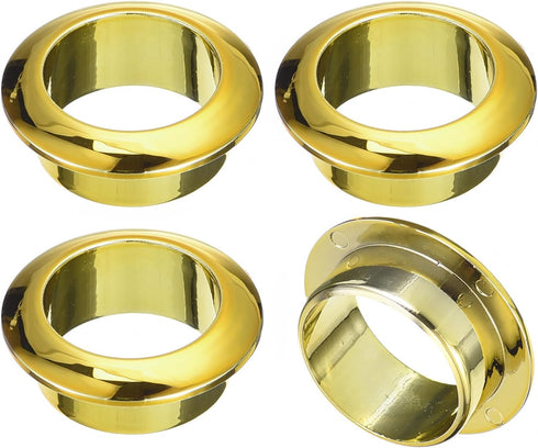 uxcell 4Pcs Cable Hole Cover, 1 inch(25mm) ABS Office Desk Cable Wire Cord Grommet Cable Cord Organizer for Office Desktop Wire, Gold...