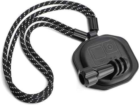 Magnetic POV/Vlog Neck Mount Holder with Lanyard Strap for GoPro 12 11 10 9 /Insta360 X3 Go3 Ace Pro/DJI Action 4 Osmo Pocket 3 Cameras...