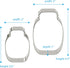 Bakerpan Stainless Steel Mason Jar Cookie Cutters, Jar Shape Cutter Set of 4 (3.5 Inch & 4.5 Inch)...
