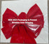 Rocky Mountain Goods 20-Inch Red Bow - Christmas Wreath Bow - Great for Large Gifts - Indoor/Outdoor use - Waterproof Velvet - Attachment tie Incl...