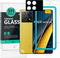 Ibywind 2 Pack Screen Protector For Xiaomi Poco X6 Pro 5G 6.67",9H Hardness Tempered Glass,With 1Pc Camera Lens Protector,1Pc Back Carbon Fiber Fi...