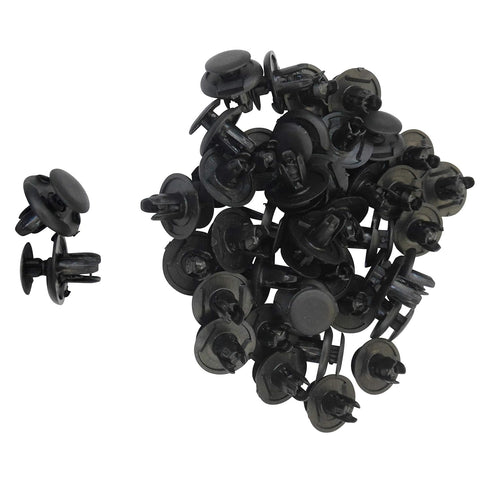 81514-663A 50x Front Fender Bumper Push Type Retainer Clips - Compatible with Honda, GM, Ford, Mitsubishi - Replaces OEM #: 91512-SX0-003, MU00031...