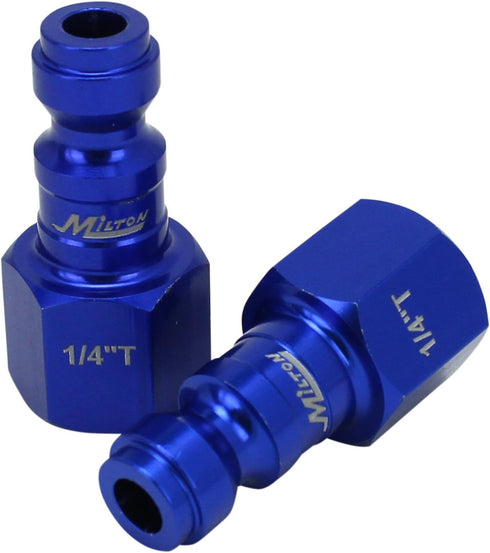 Milton ColorFit Coupler & Plug Kit (5 Piece), T-Style 1/4 NPT Blue, S-307TKIT...