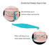 Aligner Remover Tool and Dental Elastic Rubber Bands Placers for Braces, HRASY Oral Care Accessories, 12 Pieces, Blue&White...