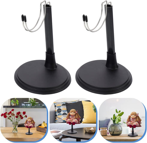 2 Sets Doll Stand Displaying Stand Doll Holding Rack Practical Doll Bracket Dolls Display Racks Doll Display Rack Doll Holders Doll Support Doll F...