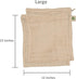 Reusable Organic Cotton Mesh Produce Bags - 100% Cotton, Durable, Double Stitched, Washable with Tare Weight & Drawstring - Mesh Bags for Grocery ...